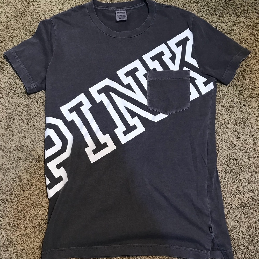 gray PINK Victoria’s Secret t-shirt